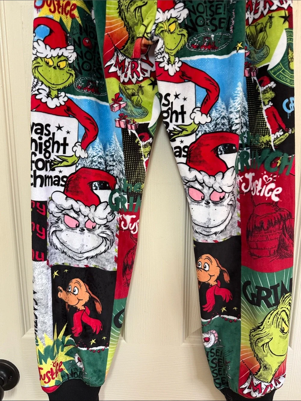 Justice The Grinch Multi-Color Kids Pajama Bottoms